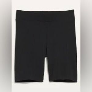 Old Navy Black Ribbed Kids Black Girls Shorts Small 6-7